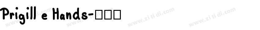 Prigille Hands字体转换